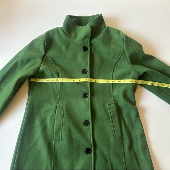 Green Button Down Pea Coat size M - Picture 7 of 12